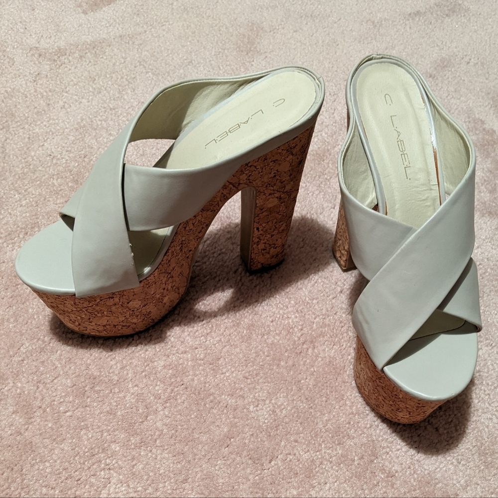 🚩2 for $15 - Chunky Heeled Slides